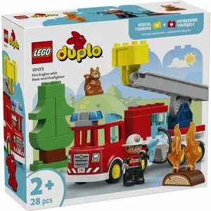 לגו דופלו - כבאית עם צינור וכבאי 10473 Lego לגו דופלו - כבאית עם צינור וכבאי 10473 Lego