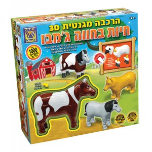 משחק מגנטים - מגנטונים – חיות בחווה ג'מבו 11693 משחקי יצירה משחק מגנטים - מגנטונים – חיות בחווה ג'מבו 11693 משחקי יצירה