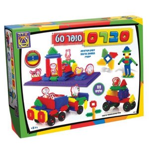 יצירה משחק סברס סופר סט 111 חלקים יצירה משחק סברס סופר סט 111 חלקים
