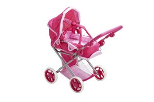 עגלה שכיבה וישיבה קומבו מפוארת לבובה ורוד עגלה שכיבה וישיבה קומבו מפוארת לבובה ורוד