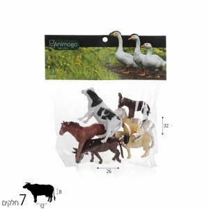 Animogo חיות פלסטיק סט חווה Animogo חיות פלסטיק סט חווה