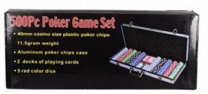 ערכת פוקר מהודרת 500 חלקים ערכת פוקר מהודרת 500 חלקים