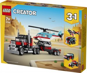 לגו קריאטור - משאית גרר עם מסוק 31146 Lego לגו קריאטור - משאית גרר עם מסוק 31146 Lego