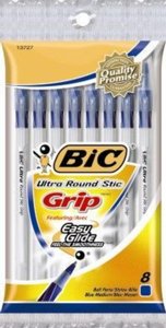 עט ראונדסטיק גריפ כחול – מארז 8 יחי' – חברת Bic עט ראונדסטיק גריפ כחול – מארז 8 יחי' – חברת Bic