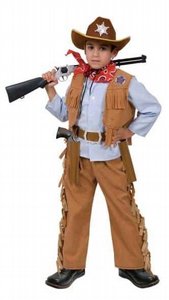 תחפושת קאובוי ילדים כולל כובע תחפושת קאובוי ילדים כולל כובע