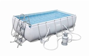 Bestway סט בריכת אולטרא מלבנית 100*201*404 כולל סולם ומשאבת חול 800 גלון Bestway סט בריכת אולטרא מלבנית 100*201*404 כולל סולם ומשאבת חול 800 גלון