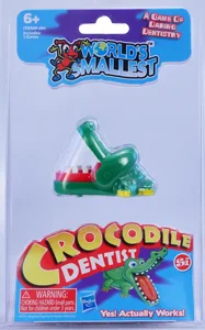 משחק קרוקודיל רופא - CROCODILE DENTIST הקטן בעולם מבית וורלדס סמולסט World’s Smallest משחק קרוקודיל רופא - CROCODILE DENTIST הקטן בעולם מבית וורלדס סמולסט World’s Smallest