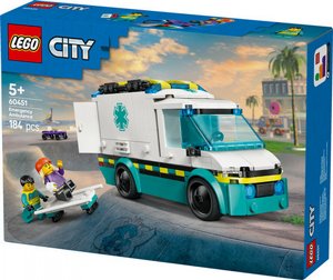 לגו סיטי - אמבולנס לשעת חירום 60451 Lego City לגו סיטי - אמבולנס לשעת חירום 60451 Lego City
