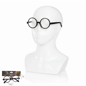 משקפיים עגולים בצבע שחור לתחפושת משקפיים עגולים בצבע שחור לתחפושת