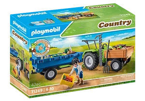 פליימוביל חווה חקלאית - טרקטור נגרר 71249 Playmobil פליימוביל חווה חקלאית - טרקטור נגרר 71249 Playmobil