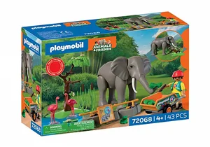פליימוביל פיל עם שומר גן חיות 72068 Playmobil פליימוביל פיל עם שומר גן חיות 72068 Playmobil
