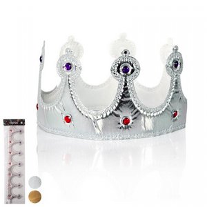 כתר מלך בד בצבע כסף או זהב כתר מלך בד בצבע כסף או זהב