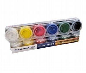 זפיר צבעי גואש 6 צבעים זפיר צבעי גואש 6 צבעים