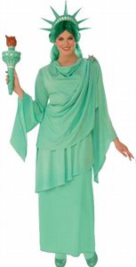 תחפושת מיס ליברטי פסל החירות מבוגרים/נוער רוביס תחפושת מיס ליברטי פסל החירות מבוגרים/נוער רוביס