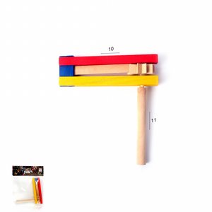 רעשן עץ צבעוני 18.5 ס"מ לפורים רעשן עץ צבעוני 18.5 ס"מ לפורים