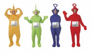 תחפושת וינקי ויינקי טלטאביז למבוגרים מידה STD תחפושת וינקי ויינקי טלטאביז למבוגרים מידה STD