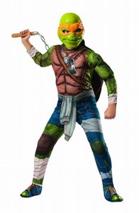 תחפושת צבי הנינג'ה שרירי מיכאלנג'לו של חברת רוביס תחפושת צבי הנינג'ה שרירי מיכאלנג'לו של חברת רוביס