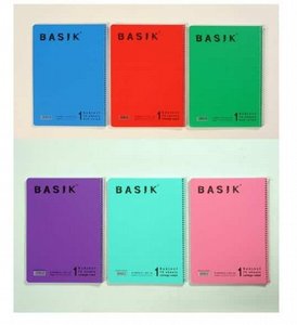 Basic סט 3 מחברות שורה A4 כריכה פלסטיק Basic סט 3 מחברות שורה A4 כריכה פלסטיק