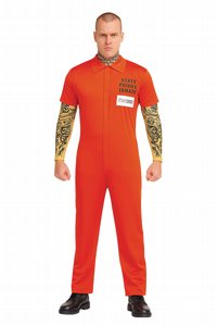 תחפושת אסיר מקועקע לגברים תחפושת אסיר מקועקע לגברים