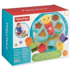 FISHER PRICE פישר פרייס פרפר התאם צורה FISHER PRICE פישר פרייס פרפר התאם צורה
