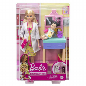 Barbie ברבי מארז קריירה רופאת ילדים Barbie ברבי מארז קריירה רופאת ילדים