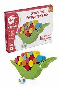 קלאסיק מוצרי עץ - אל תפיל את הקרוקודיל קלאסיק מוצרי עץ - אל תפיל את הקרוקודיל