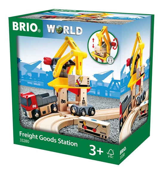 BRIO בריו תחנת מוצרי משא ומשאית מק&#8221;ט 33280, במבינו צעצועים