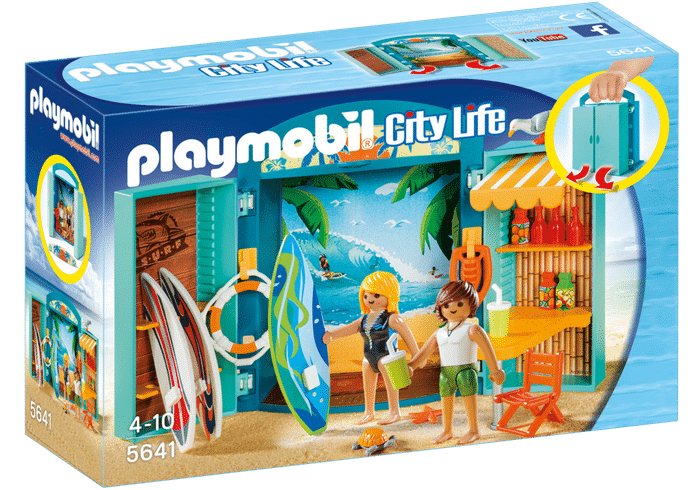 Playmobil פליימוביל חנות למכירת גלשנים 5641, במבינו צעצועים