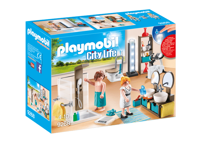 Playmobil פליימוביל חדר אמבטיה חדש, במבינו צעצועים