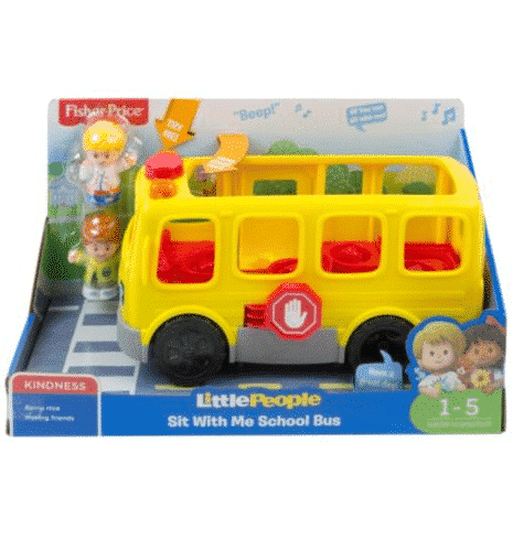 Fisher Price פישר פרייס אנשים קטנים אוטובוס בית ספר