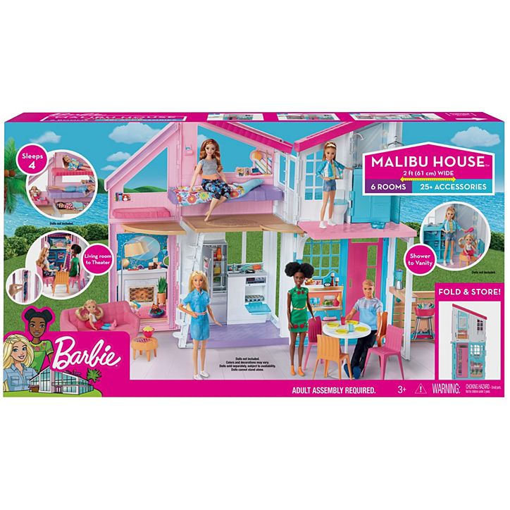 Barbie בית ברבי גדול דגם מליבו FXG57