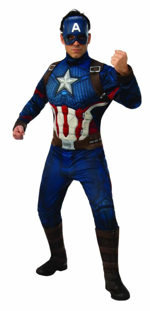 תחפושת קפטן אמריקה שרירי דלוקס נוער/מבוגרים של חברת רוביס 700734, במבינו צעצועים