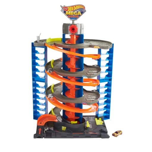 Hot Wheels הוט ווילס חניון ענק 4 קומות, במבינו צעצועים