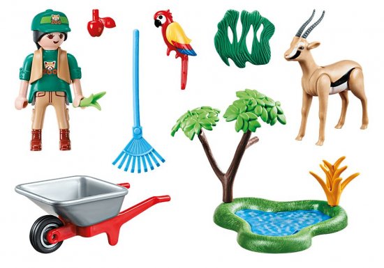 פליימוביל מטפל גן החיות 70295 Playmobil, במבינו צעצועים