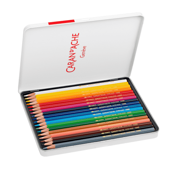 קרנדש סט 18 צבעי עיפרון אקוורל Caran-Dache, במבינו צעצועים