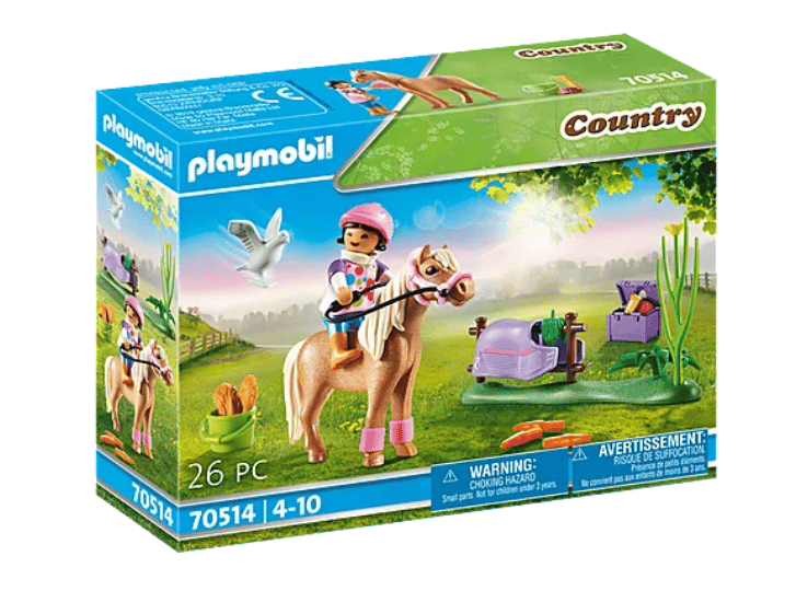 Playmobil פליימוביל פוני רכיבה איסלנדי 70514, במבינו צעצועים