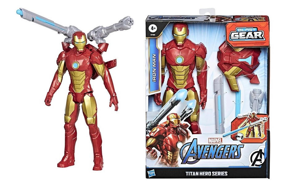Avengers מארוול בובה איירון מן יורה חצים, במבינו צעצועים