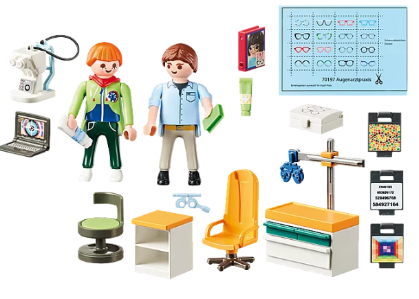 Playmobil פליימוביל רופא עיניים 70197, במבינו צעצועים