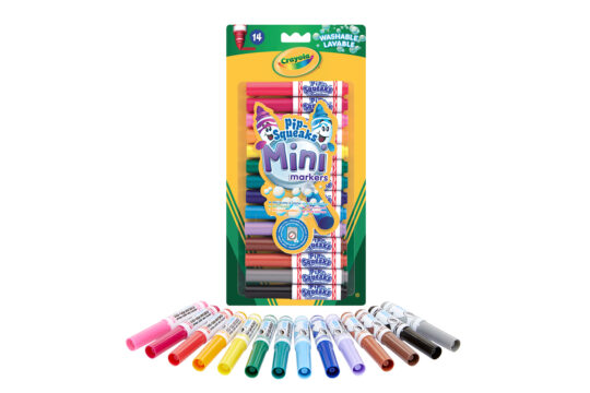 Crayola קריולה טושים מיני ראש עבה רחיצים 14 צבעים