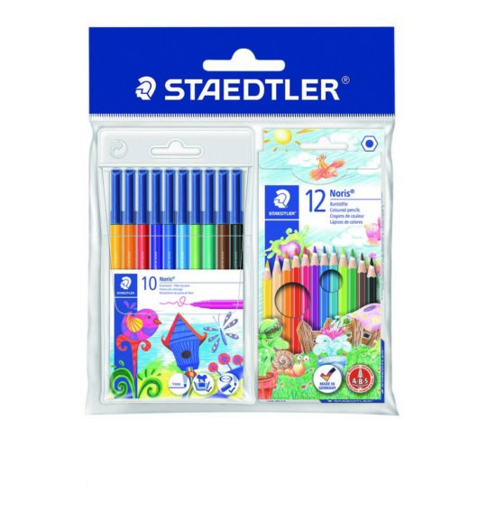 Staedtler שטדלר מארז טושים ועפרונות צבעוניים