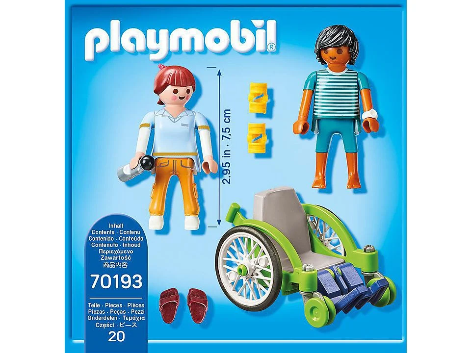 פליימוביל חולה על כסא גלגלים Playmobil 70193