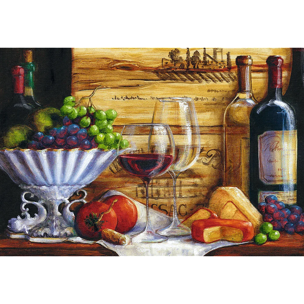 טראפל – פאזל שולחן ערוך עם יין 1500 חלקים 26174 Trefl
