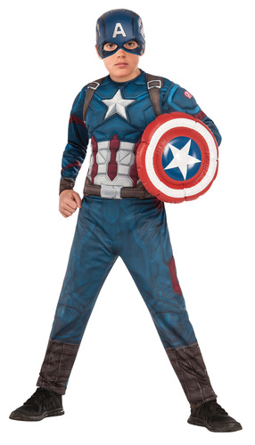 תחפושת קפטן אמריקה שרירי דלוקס של חברת רוביס