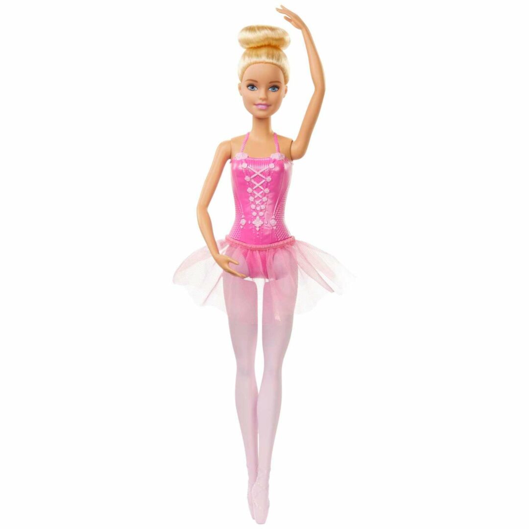 ברבי בלרינה שמלה ורודה Barbie, במבינו צעצועים