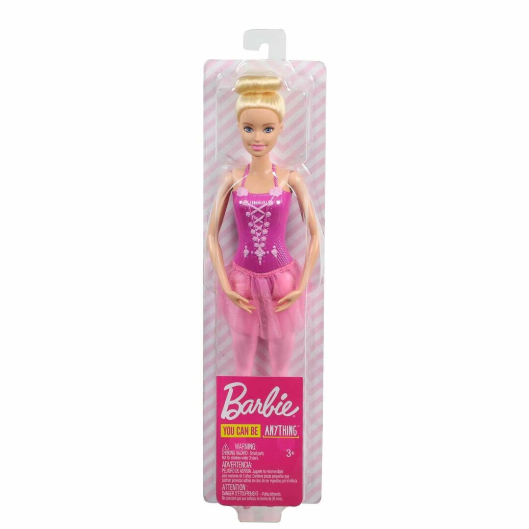 ברבי בלרינה שמלה ורודה Barbie, במבינו צעצועים