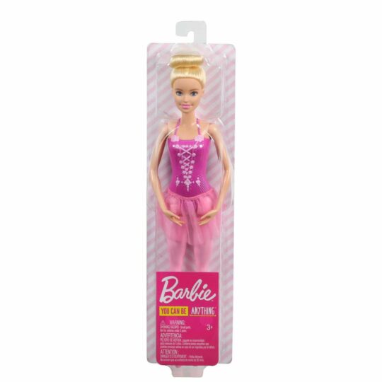 ברבי בלרינה שמלה ורודה Barbie