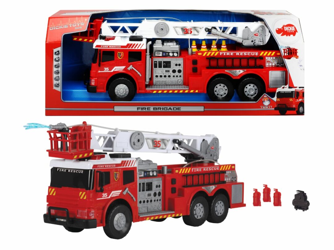 משאית כיבוי אש 62 ס&#8221;מ אורקולי מתיזה מים Dickie, במבינו צעצועים